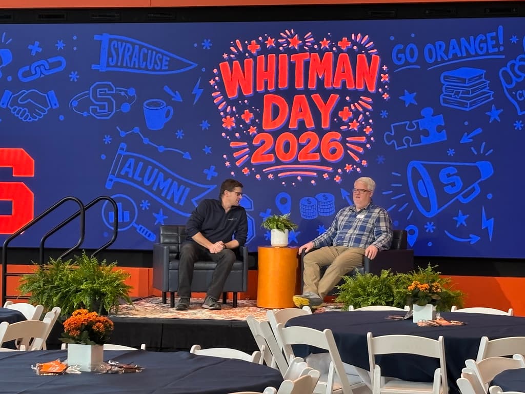 Whitman Day at Syracuse University, 2026.