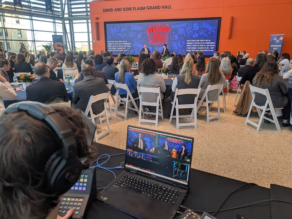 Whitman Day at Syracuse University, 2026.