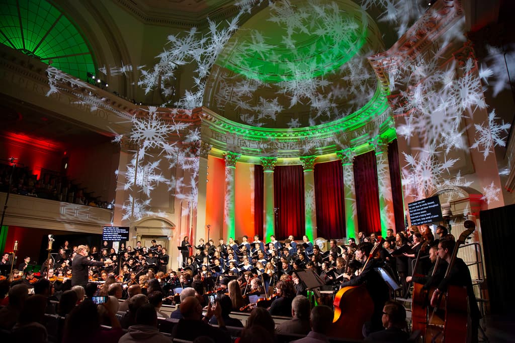 The annual Holiday at Hendricks is held in the Chapel.