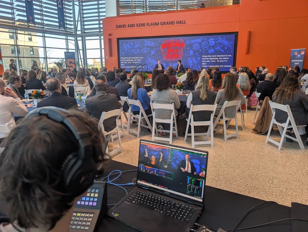 Whitman Day at Syracuse University, 2026.